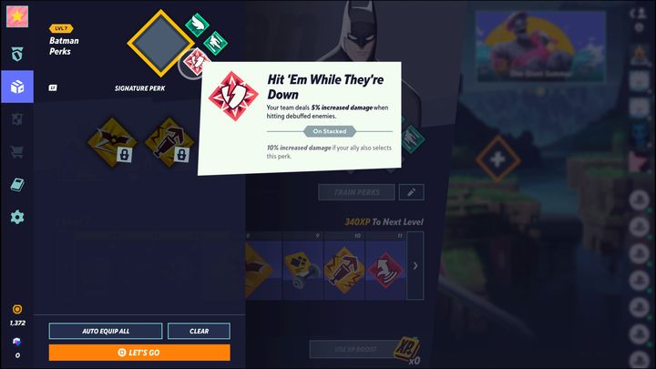 Im więcej efektów, tym więcej wzmocnień w przeróżnych aspektach - MultiVersus: System bonusów - perks - MultiVersus - poradnik do gry