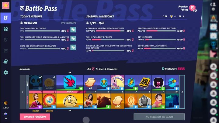 Drugi sposób, to wykonywanie misji z przepustki bojowej (battle pass) - MultiVersus: Grzanki - do czego służą? - MultiVersus - poradnik do gry