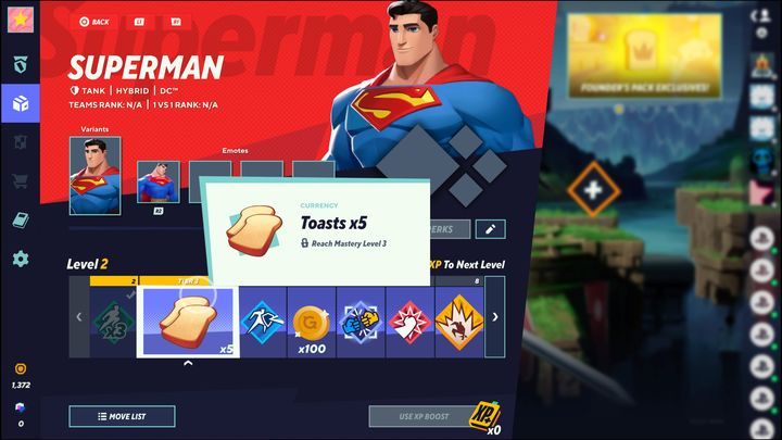 Trzecia opcja, to zdobycie określonego poziomu bohatera - MultiVersus: Grzanki - do czego służą? - MultiVersus - poradnik do gry