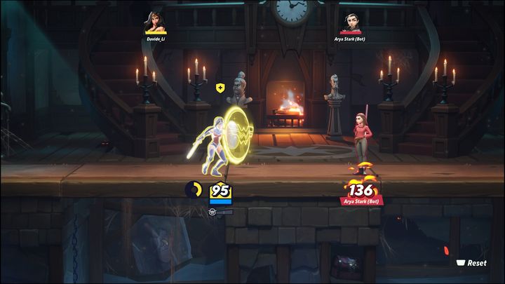 Jeśli walczycie na postacie, które często korzystają z dystansowych ataków, warto zablokować tarczą pociski, aby zapełniać Miernik Karwaszy - MultiVersus: Wonder Woman - jak grać? - MultiVersus - poradnik do gry