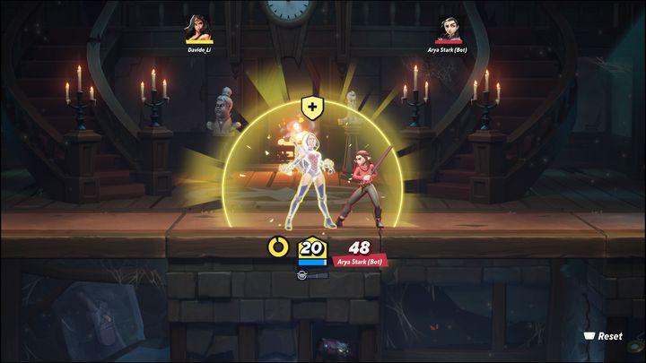 Gdy Wasz miernik będzie w pełni zapełniony, warto użyć normalnego ataku dolnego, aby zacząć ładować potężny wybuch - MultiVersus: Wonder Woman - jak grać? - MultiVersus - poradnik do gry