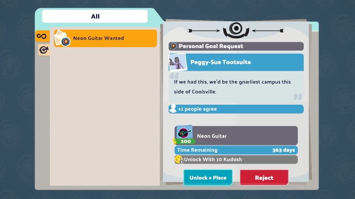Jeśli w Waszej skrzynce pocztowej pojawi się prośba o konkretny przedmiot, możecie go odblokować z poziomu wiadomości - Two Point Campus: Kudosy - jak zdobyć? - Two Point Campus - poradnik do gry