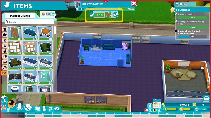 Wybierzcie pomieszczenie, jakie Was interesuje - Two Point Campus: Budowanie pomieszczeń - Two Point Campus - poradnik do gry