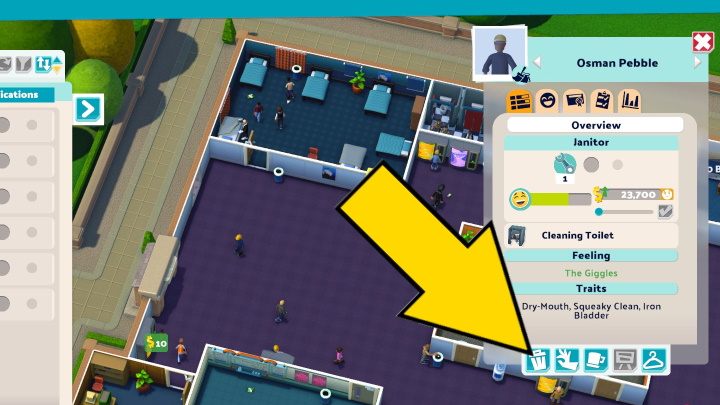 Po prawej stronie ekranu znajdziecie informacje o pracowniku - Two Point Campus: Pracownicy - jak zwolnić? - Two Point Campus - poradnik do gry