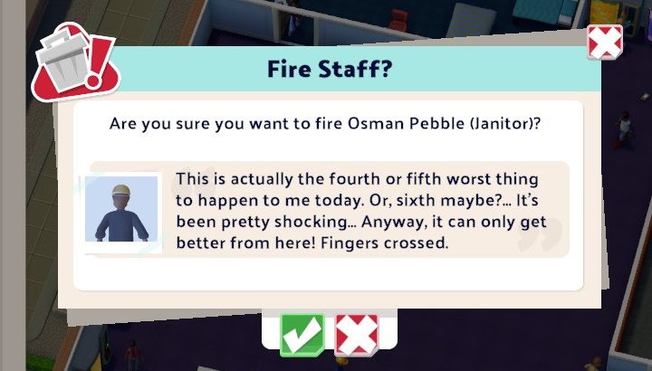 Jeśli jesteście pewni swojej decyzji, potwierdźcie swój wybór - Two Point Campus: Pracownicy - jak zwolnić? - Two Point Campus - poradnik do gry