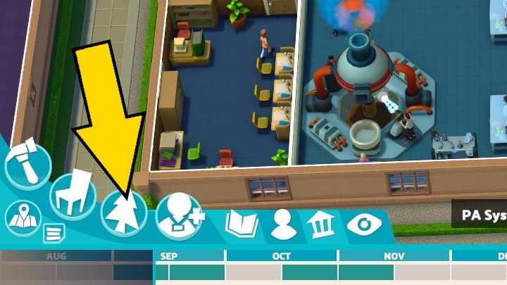 Tutaj możecie wybierać spośród różnych przedmiotów, w tym roślin i ławek, które dają się umieścić poza budynkami kampusu - Two Point Campus: Interfejs - Two Point Campus - poradnik do gry