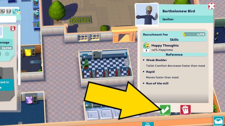 Wybierzcie odpowiednią zakładkę z rodzajem pracownika - Two Point Campus: Pracownicy i zatrudnienie - Two Point Campus - poradnik do gry