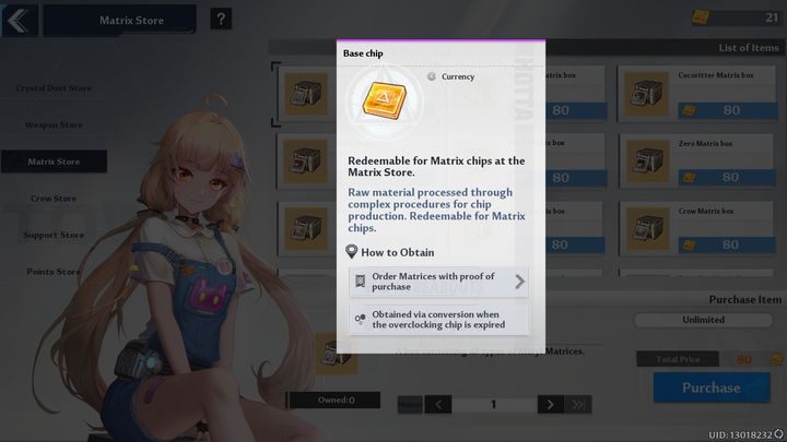 Kolejnym rodzajem pieniądza jest Base chip - Tower of Fantasy: Waluta gry - Tower of Fantasy - poradnik do gry