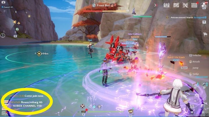 Dlatego ważnym jest, aby podczas umawiania się lub po prostu informowania o tym, gdzie znajduje się world boss, napisać na jakim kanale się obecnie znajdujecie - Tower of Fantasy: Kanał serwera - jak zmienić? - Tower of Fantasy - poradnik do gry