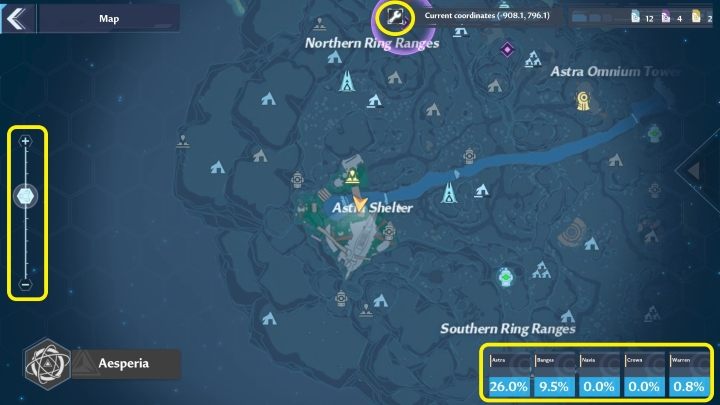 Mapę wywołacie klawiszem M - Tower of Fantasy: UI (Interface) - Tower of Fantasy - poradnik do gry