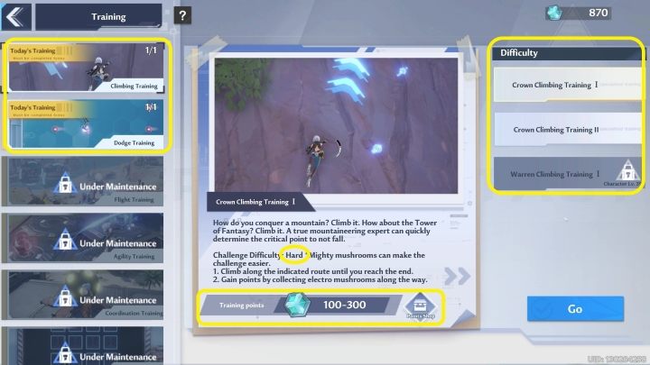 Po lewej stronie znajdują się konkurencje - Tower of Fantasy: Training facilities - Tower of Fantasy - poradnik do gry