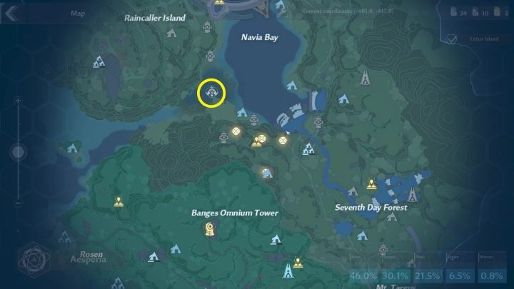 Bossa Frost Bot znajdziecie w krainie Navia, na płytkich wodach obok Navia Bay, w okolicach Raincaller Island, na północ od Banges Omnium Tower - Tower of Fantasy: Frost Bot - boss, opis - Tower of Fantasy - poradnik do gry