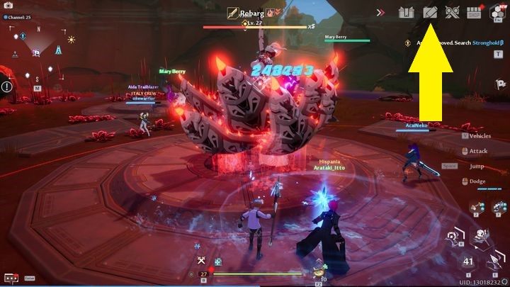 Wanderers Log znajduje się w prawym, górnym rogu ekranu, przy rozwijanej liście - Tower of Fantasy: Wanderers Log - Tower of Fantasy - poradnik do gry