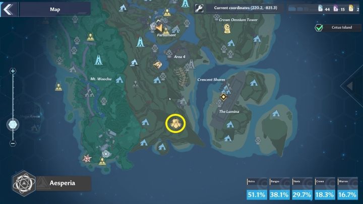 Siedzibę bossa Lucia znajdziecie na południu mapy w regionie Crown Mines - Tower of Fantasy: Lucia - boss, opis - Tower of Fantasy - poradnik do gry