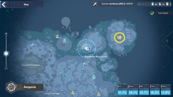 Siedzibę Barbarossy znajdziecie w prawym górnym rogu Aesperii, w krainie Warren Snowfield - Tower of Fantasy: Barbarossa - Tower of Fantasy - poradnik do gry