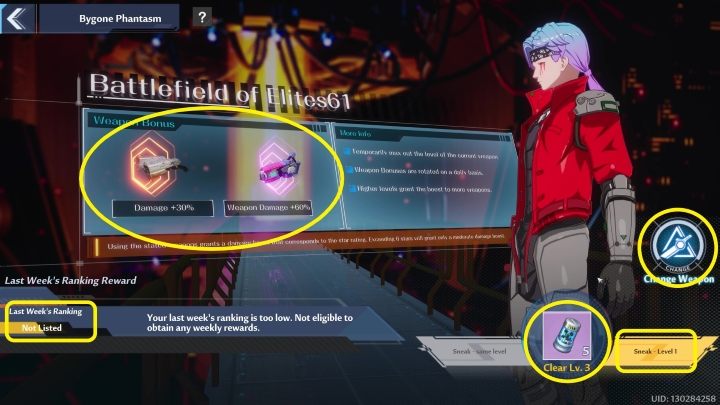 Po wejściu w zakładkę Bygone Phantasm pojawi się przed Wami menu tego wyzwania - Tower of Fantasy: Bygone Phantasm - Tower of Fantasy - poradnik do gry