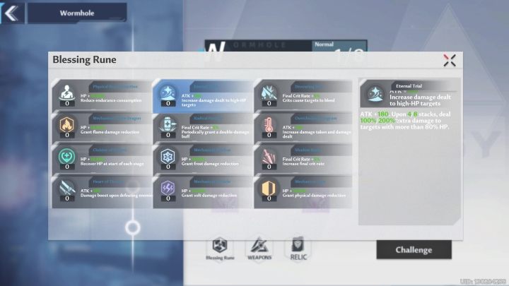 Na dole strony zmienicie swoje bronie oraz relikty - Tower of Fantasy: Wormhole - Tower of Fantasy - poradnik do gry