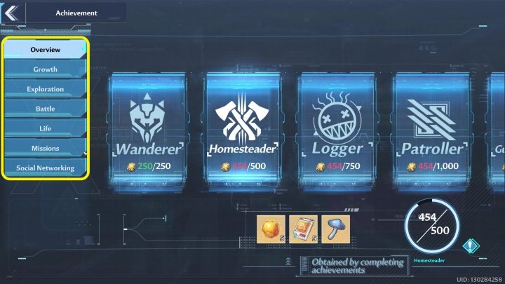 Ta strona zawiera wszystkie mikro osiągnięcia zgrupowane w 7 dziedzin - Tower of Fantasy: Achievement - Tower of Fantasy - poradnik do gry