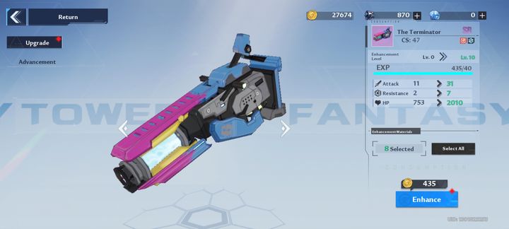 Wchodząc w Simulacrum, a następnie wybierając postać, możecie wyekwipować jej 3 bronie w danym slocie - Tower of Fantasy: Porady na start - Tower of Fantasy - poradnik do gry