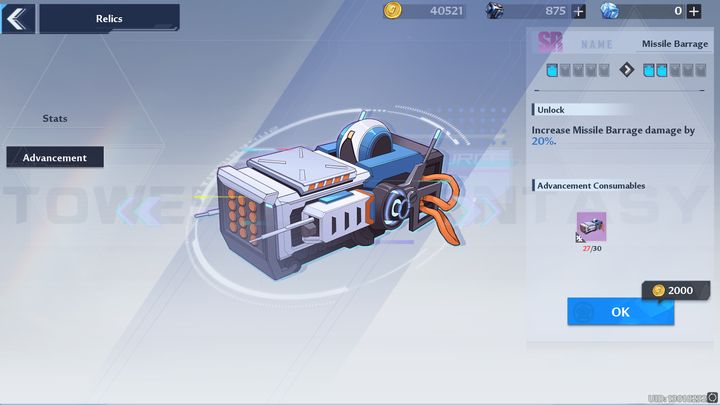 Wchodząc w zakładkę Relics, zobaczycie bardzo dużą liczbę urządzeń - Tower of Fantasy: Relics - Tower of Fantasy - poradnik do gry