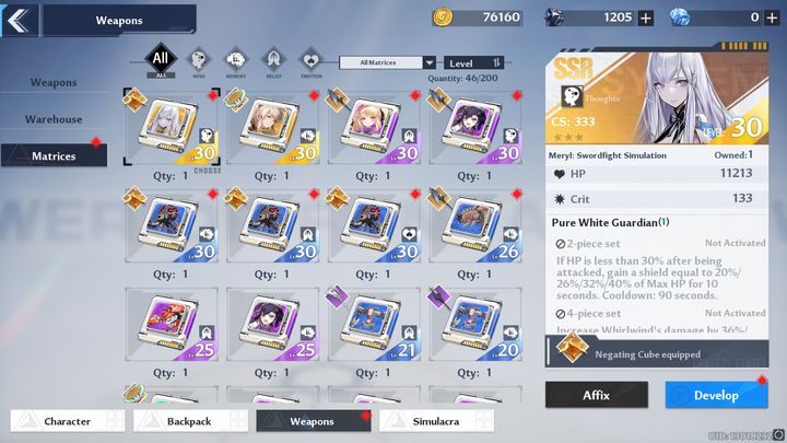 Poza standardowymi ulepszeniami broni, możecie również wzmocnić je dodatkowo za pomocą Matrices - Tower of Fantasy: Ulepszanie broni - Tower of Fantasy - poradnik do gry