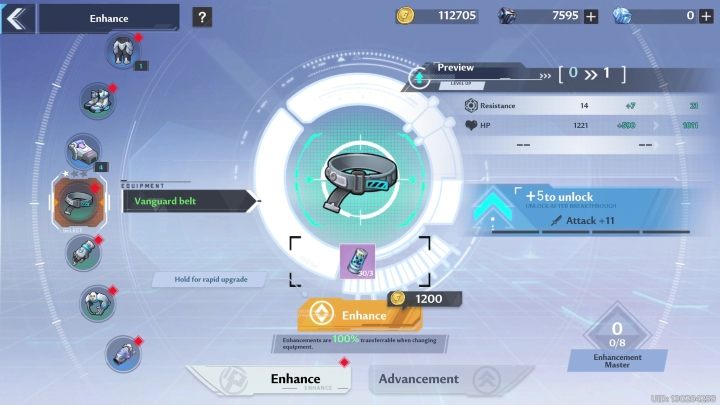 Jeżeli macie odpowiednio dużo surowców (głównie Booster module) i złota, to możecie ulepszyć sobie różne rodzaje ekwipunku - Tower of Fantasy: Wyposażenie (Equipment) - Tower of Fantasy - poradnik do gry