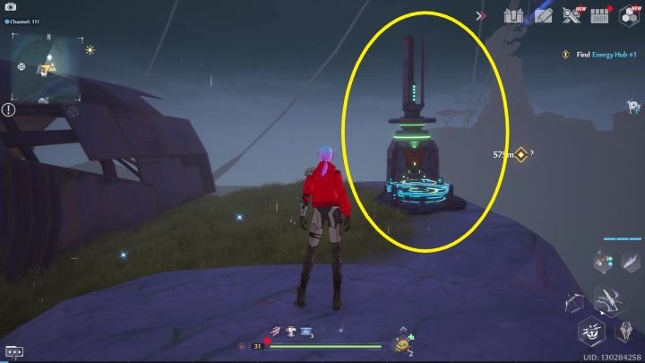 Symbol u góry mapy przedstawia Spacerift - Tower of Fantasy: Szybka podróż - czy istnieje? - Tower of Fantasy - poradnik do gry