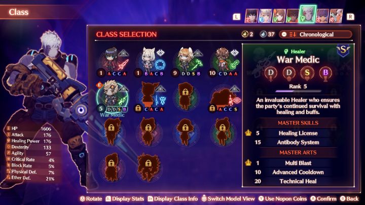 Klasę Guardian Commander odblokujecie, gdy do Waszej drużyny dołączy Zeon - Xenoblade 3: Klasy postaci - lista wszystkich - Xenoblade Chronicles 3 - poradnik do gry