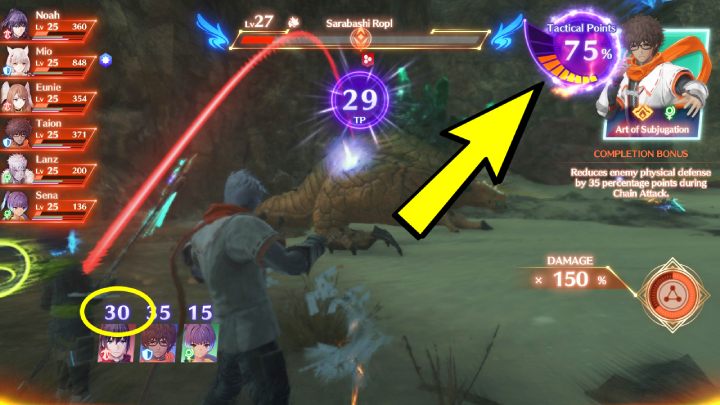 Po wybraniu 1 z 3 rozkazów (orders), należy wyznaczyć kolejno osoby do wykonania ataku i jedną umiejętność - Xenoblade 3: Chain Attack - jak wykonać, jak zdobyć dużo TP, Overkill - Xenoblade Chronicles 3 - poradnik do gry