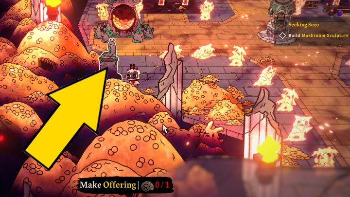 5 monument jest w Midass Cave, na lewo od wejścia do obszaru - Cult of the Lamb: Follower Forms - wszystkie zwierzęta - Cult of the Lamb - poradnik do gry