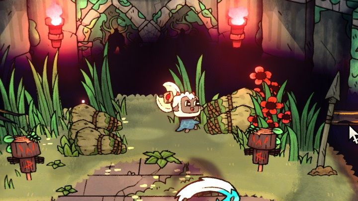 Niemal na każdej planszy znajdziecie elementy otoczenia, które da się zniszczyć - Cult of the Lamb: Porady na start - Cult of the Lamb - poradnik do gry