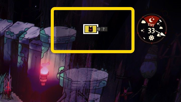 Minimapa zawiera schemat rozmieszczenia lokacji - Cult of the Lamb: Interfejs gry - Cult of the Lamb - poradnik do gry