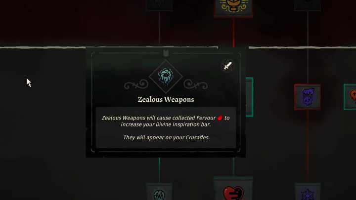 Gdy Wasza postać zbierze odpowiednią liczbę punktów Faith po odprawieniu Sermon w Temple, otrzymacie możliwość odblokowania nowych wariantów broni, które dodadzą nowy efekt do ataków - Cult of the Lamb: Bronie - Cult of the Lamb - poradnik do gry