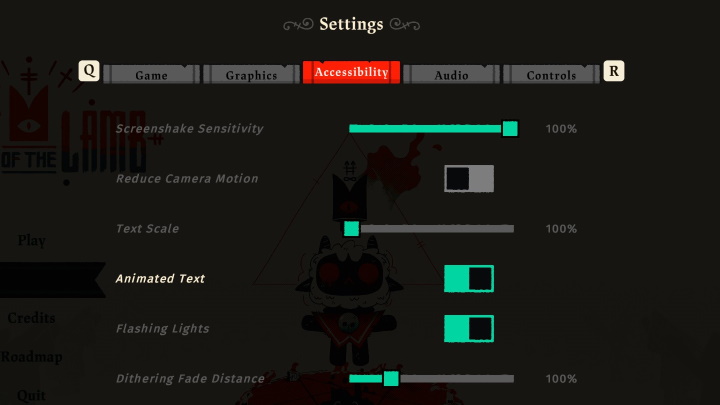 W Cult of the Lamb wszelkie ułatwienia dostępu znajdziecie w zakładce Accessibility w menu Settings - Cult of the Lamb: Ułatwienia dostępu - Cult of the Lamb - poradnik do gry