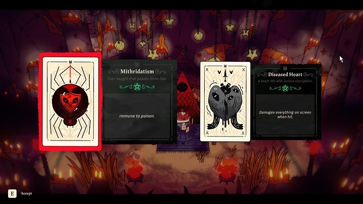 Jeśli dopisze Wam szczęście, możecie otrzymać kartę z symbolem plusa albo podwójnego plusa - Cult of the Lamb: Tarot Cards - Cult of the Lamb - poradnik do gry