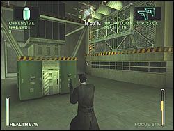 By troszkę ostudzić twój zapał, z okolicy, w której zaczynałeś misję pojawi się trójka żołnierzy - [Ghost] The Power Plant - Transformer Field | Enter The Matrix - Enter The Matrix - poradnik do gry