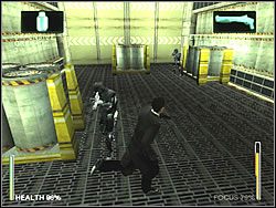 Trafisz do niewielkiego przedsionka ze skrzyniami - [Ghost] The Power Plant - Nuclear Waste Sector | Enter The Matrix - Enter The Matrix - poradnik do gry