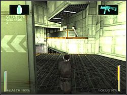 Ruszaj przed siebie po chodniku, rozwalając żołnierzy za szyba i kilku po drodze - [Ghost] The Power Plant - Nuclear Waste Sector 2 | Enter The Matrix - Enter The Matrix - poradnik do gry