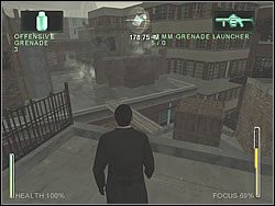 Kolejnym krokiem będzie przebiegnięcie przez kolejne pomieszczenia budynku, na lewo, do ostatniej klatki schodowej - [Ghost] Chinatown - The Church | Enter The Matrix - Enter The Matrix - poradnik do gry