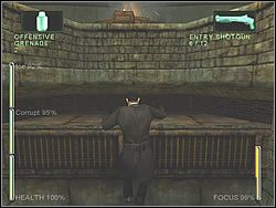 Gdy po przeciwniku pozostanie tylko wspomnienie, wyjdź po drabinie wyżej - [Ghost] The Sewers - Ice and Corrupt | Enter The Matrix - Enter The Matrix - poradnik do gry