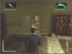 Po przerywniku będziesz musiał walczyć z dwoma oponentami - jeden w sali z telefonem i jeden dalej, za podwójnymi drzwiami - [Ghost] The Chateau - Merovingians Office | Enter The Matrix - Enter The Matrix - poradnik do gry