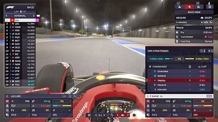 Przeniesienie (Deploy) - Nadrzędnym założeniem tej strategii jest poprawianie czasów okrążeń - F1 Manager 2022: System odzyskiwania energii ERS - jak działa i jak używać? - F1 Manager 2022 - poradnik do gry