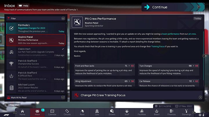 Pomiędzy sezonami możecie też dowiedzieć się o różnych mniejszych wydarzeniach - F1 Manager 2022: Koniec sezonu 2022 i zmiany w sezonie 2023 - F1 Manager 2022 - poradnik do gry