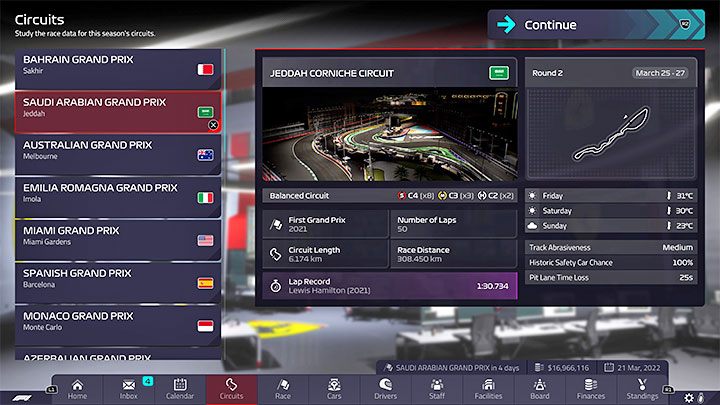Rodzaj: tor zrównoważony - F1 Manager 2022: Tory z kalendarza - specyfika, setup - F1 Manager 2022 - poradnik do gry
