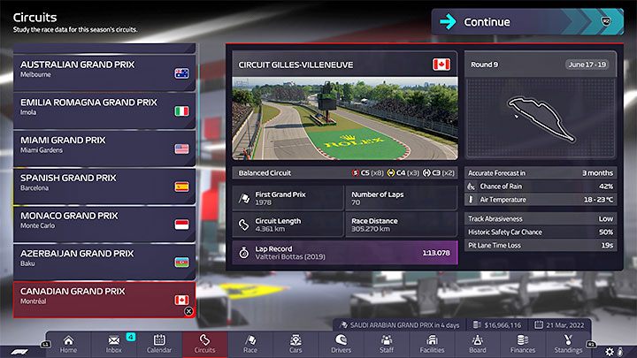 Rodzaj: tor zrównoważony - F1 Manager 2022: Tory z kalendarza - specyfika, setup - F1 Manager 2022 - poradnik do gry