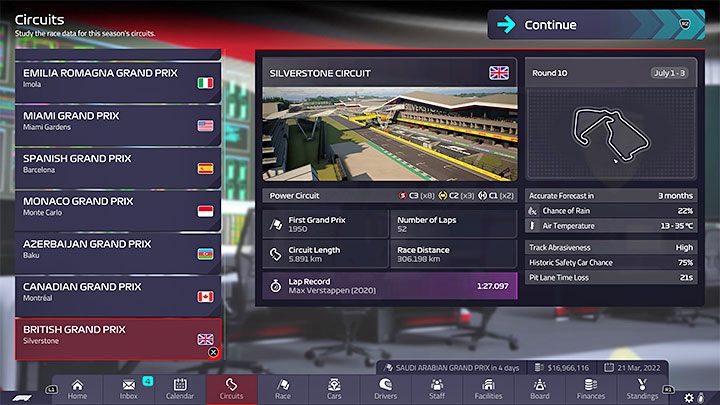 Rodzaj: tor mocy - F1 Manager 2022: Tory z kalendarza - specyfika, setup - F1 Manager 2022 - poradnik do gry