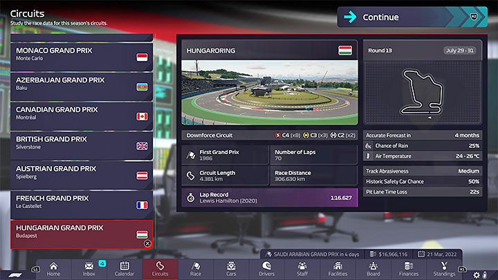Rodzaj: tor docisku - F1 Manager 2022: Tory z kalendarza - specyfika, setup - F1 Manager 2022 - poradnik do gry