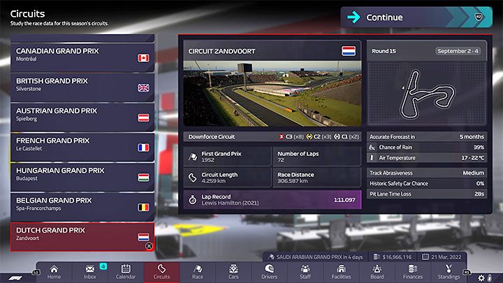 Rodzaj: tor docisku - F1 Manager 2022: Tory z kalendarza - specyfika, setup - F1 Manager 2022 - poradnik do gry