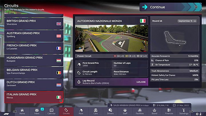 Rodzaj: tor mocy - F1 Manager 2022: Tory z kalendarza - specyfika, setup - F1 Manager 2022 - poradnik do gry
