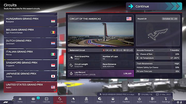 Rodzaj: tor zrównoważony - F1 Manager 2022: Tory z kalendarza - specyfika, setup - F1 Manager 2022 - poradnik do gry